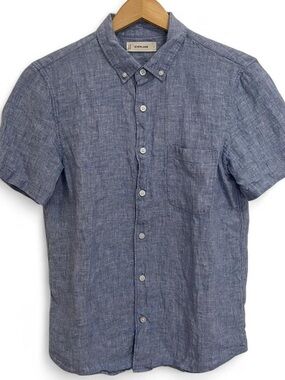 Everlane Men’s Short-Sleeve Button-Down Linen Shirt